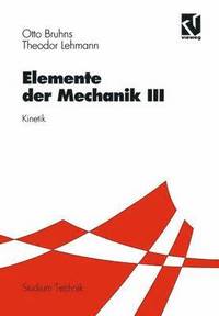 bokomslag Elemente der Mechanik III
