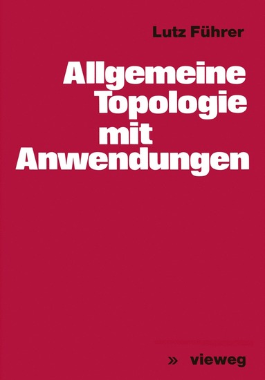 bokomslag Allgemeine Topologie mit Anwendungen