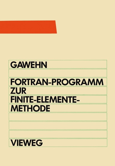 bokomslag FORTRAN IV/77-Programm zur Finite-Elemente-Methode