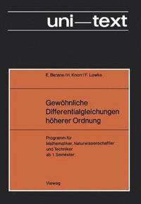 bokomslag Gewhnliche Differentialgleichungen hherer Ordnung