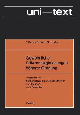 bokomslag Gewöhnliche Differentialgleichungen höherer Ordnung