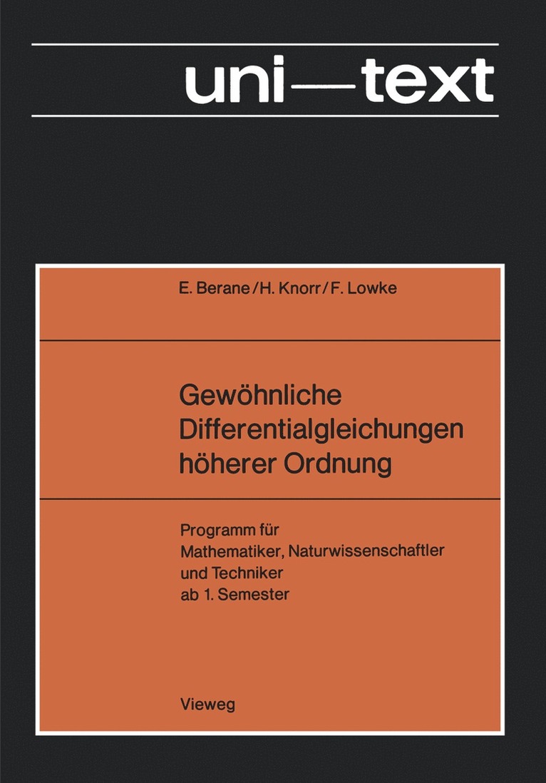 Gewhnliche Differentialgleichungen hherer Ordnung 1