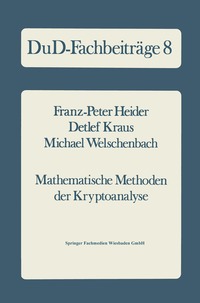 bokomslag Mathematische Methoden der Kryptoanalyse