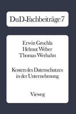 bokomslag Kosten des Datenschutzes in der Unternehmung