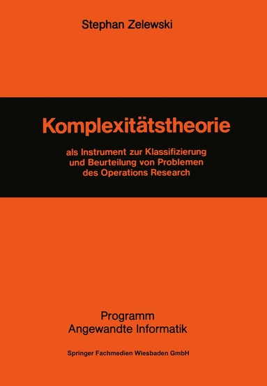 Stephan Zelewski - Komplexitätstheorie, Häftad