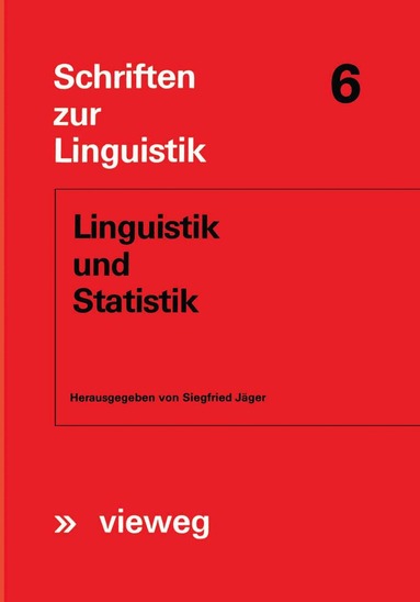 Siegfried Jäger - Linguistik und Statistik, Häftad