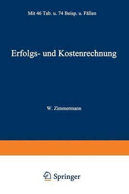 bokomslag Erfolgs- und Kostenrechnung