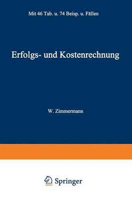 bokomslag Erfolgs- und Kostenrechnung