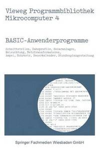 bokomslag BASIC-Anwenderprogramme