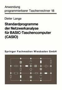 bokomslag Standardprogramme der Netzwerkanalyse fr BASIC-Taschencomputer (CASIO)