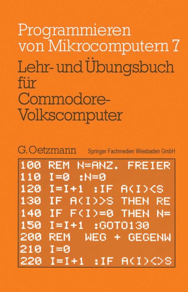 Lehr- und Übungsbuch für Commodore-Volkscomputer