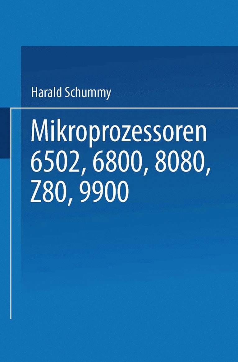 Harald Schumny, Harald Schumny - Mikroprozessoren, Häftad