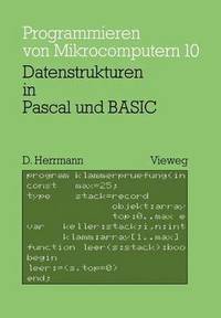 bokomslag Datenstrukturen in Pascal und BASIC