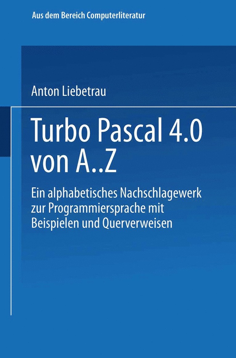 Turbo Pascal 4.0 von A. Z 1