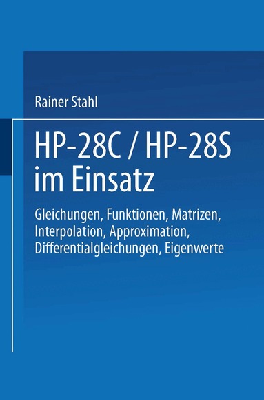 Rainer Stahl - HP-28C / HP-28S im Einsatz, Häftad