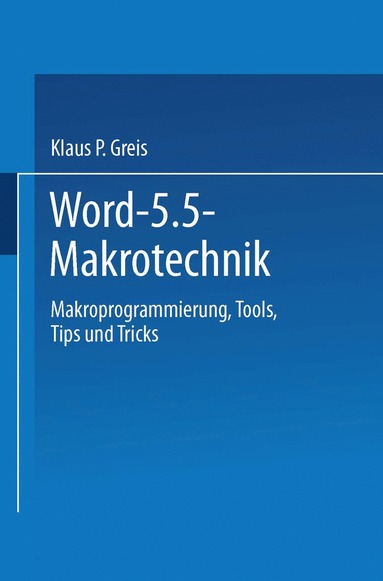 bokomslag Word 5.5 Makrotechnik