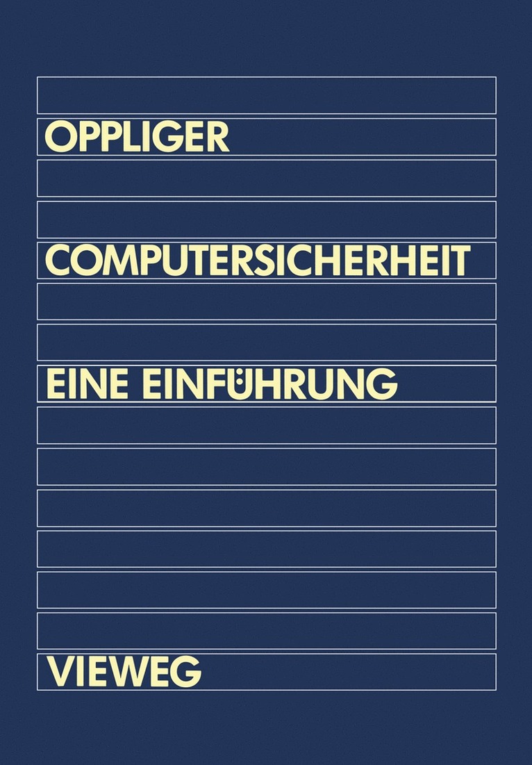 Rolf Oppliger - Computersicherheit, Häftad