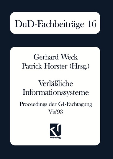 Gerhard Weck, Patrick Horster - Verläßliche Informationssysteme, Häftad