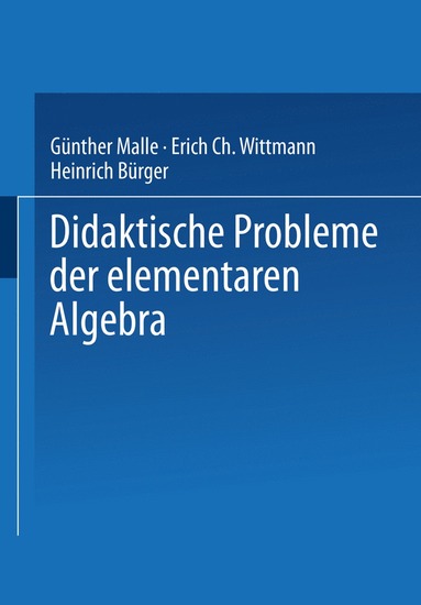 bokomslag Didaktische Probleme der elementaren Algebra