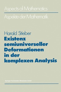 bokomslag Existenz semiuniverseller Deformationen in der komplexen Analysis