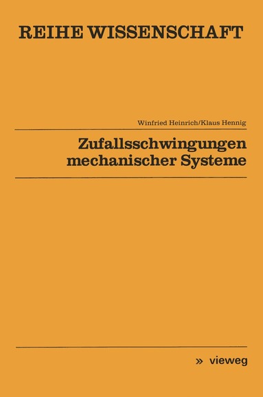 bokomslag Zufallsschwingungen mechanischer Systeme