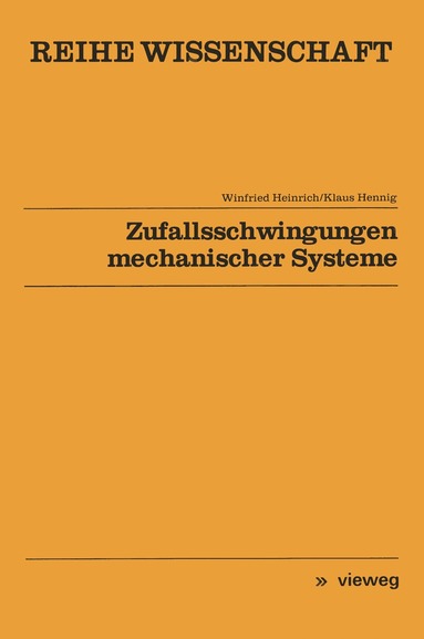 bokomslag Zufallsschwingungen mechanischer Systeme