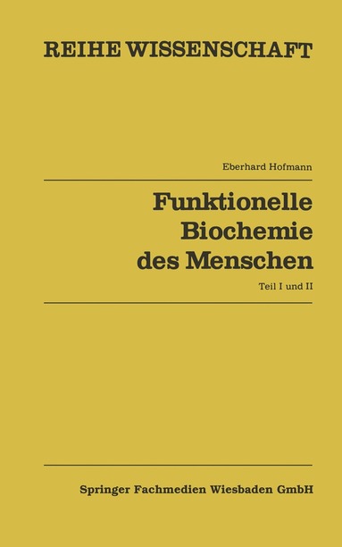 bokomslag Funktionelle Biochemie des Menschen