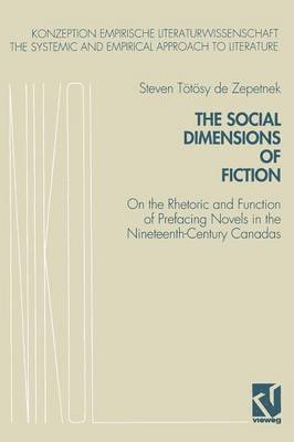 The Social Dimensions of Fiction 1