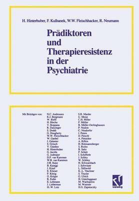 Prdiktoren und Therapieresistenz in der Psychiatrie 1