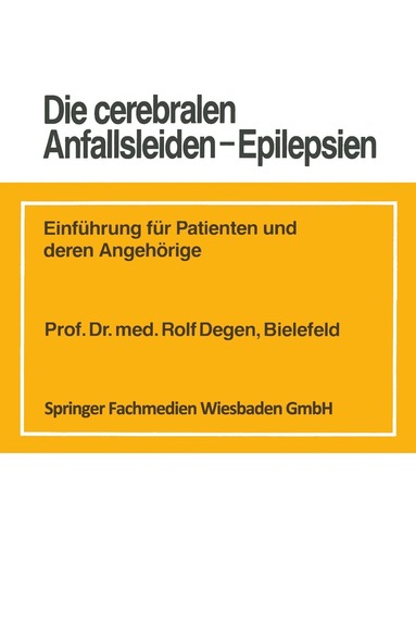 bokomslag Die cerebralen Anfallsleiden - Epilepsien
