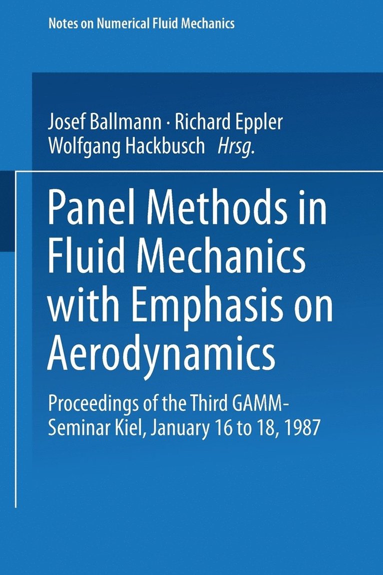 Panel Methods In Fluid Mechanics With Emphasis On Aerodynamics 1