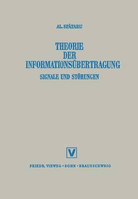 bokomslag Theorie Der Informationsbertragung