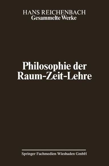 bokomslag Philosophie der Raum-Zeit-Lehre