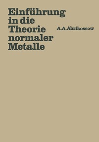 bokomslag Einführung in die Theorie normaler Metalle