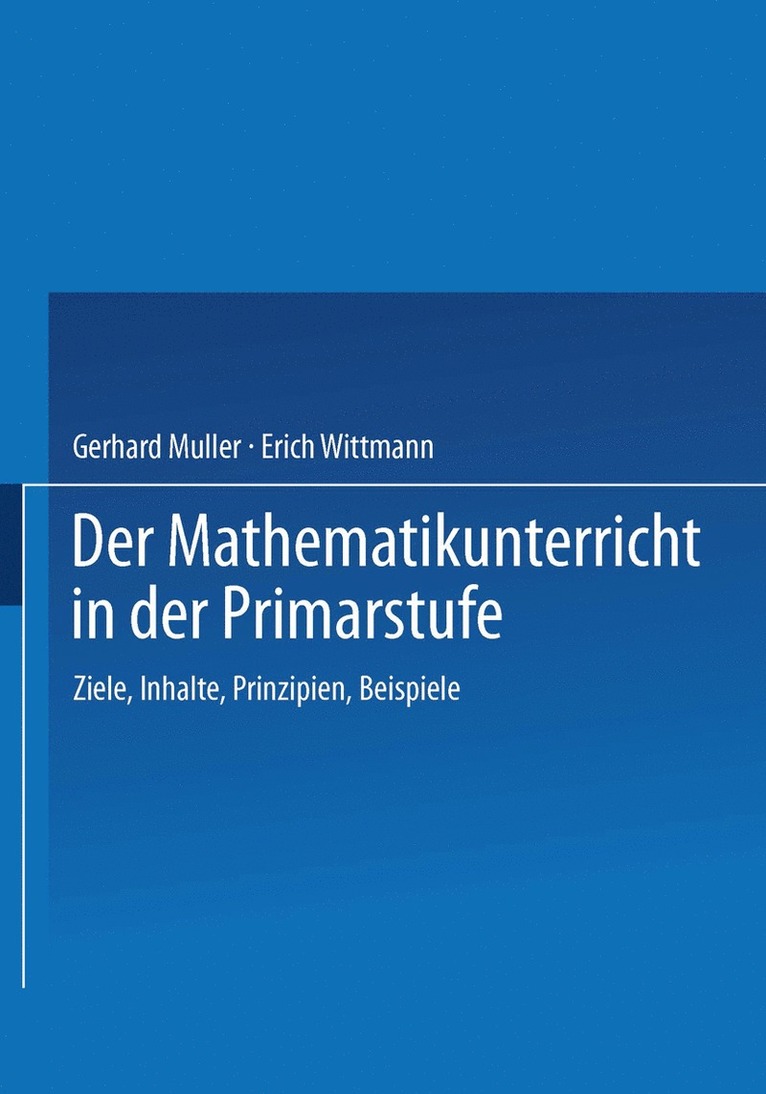 Der Mathematikunterricht in der Primarstufe 1