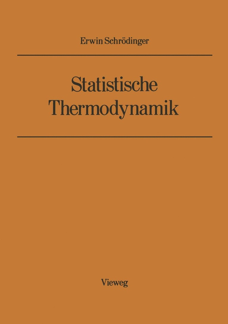 Statistische Thermodynamik 1