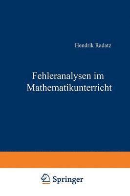 bokomslag Fehleranalysen im Mathematikunterricht