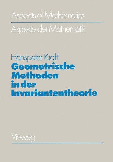 Hanspeter Kraft - Geometrische Methoden in der Invariantentheorie, Häftad