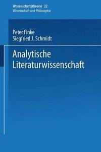 bokomslag Analytische Literaturwissenschaft