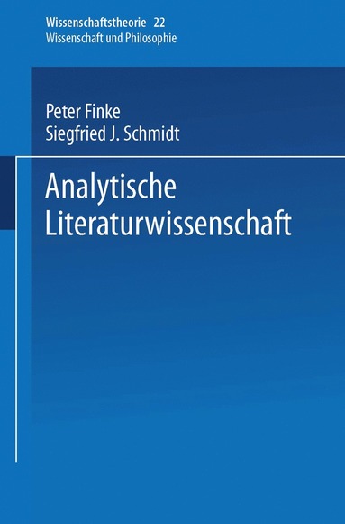 bokomslag Analytische Literaturwissenschaft