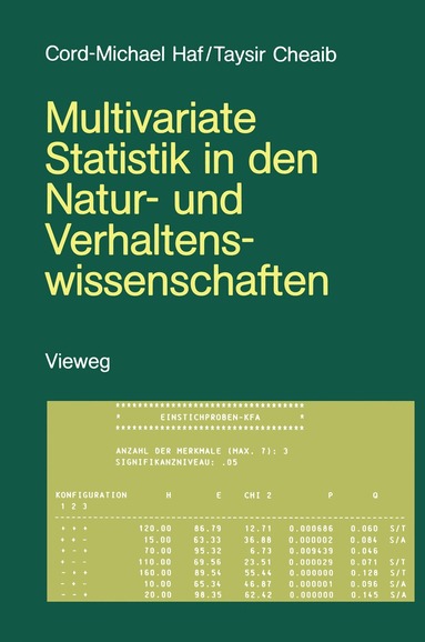 bokomslag Multivariate Statistik in den Natur- und Verhaltenswissenschaften