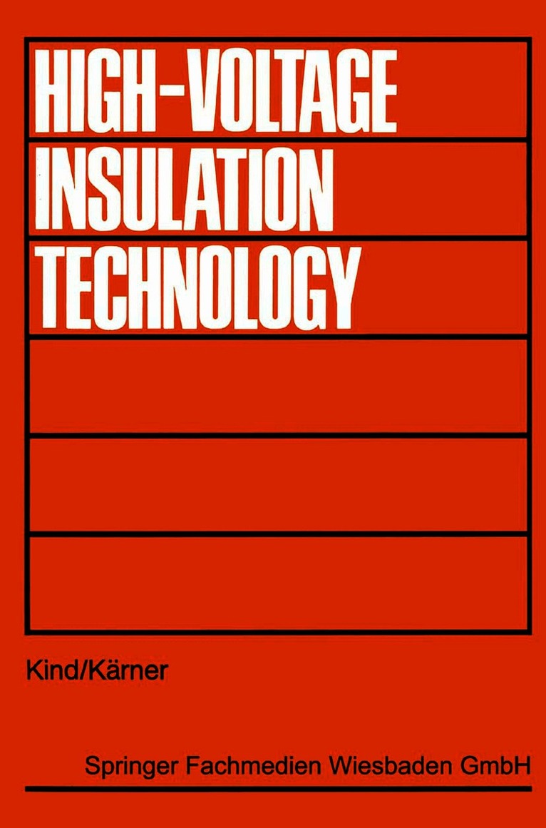 Dieter Kind - High-Voltage Insulation Technology, Häftad