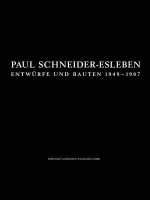 bokomslag Paul Schneider-Esleben