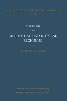 bokomslag Vorlesung ber Differential- und Integralrechnung 1861/62