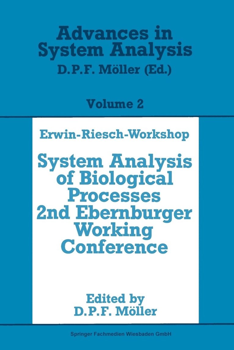 Erwin-Riesch-Workshop: System Analysis of Biological Processes 1