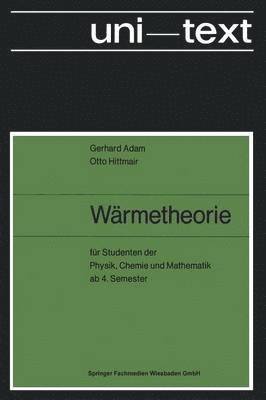 Gerhard Adam, Otto Hittmair, Gerhard Adam, Otto Hittmair - Wärmetheorie, Häftad