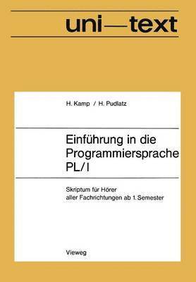 bokomslag Einfhrung in die Programmiersprache PL/I