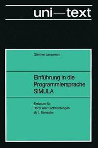 bokomslag Einfhrung in die Programmiersprache SIMULA