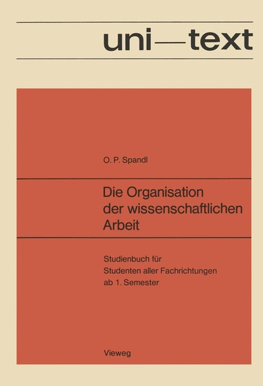 bokomslag Die Organisation der wissenschaftlichen Arbeit