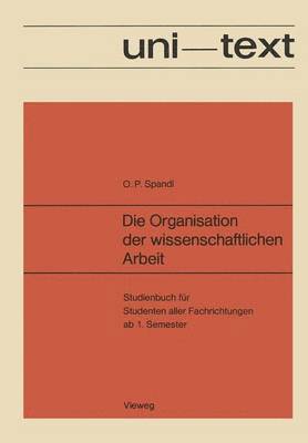 Die Organisation der wissenschaftlichen Arbeit 1